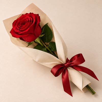 Una rosa roja