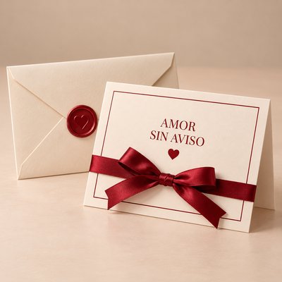 Tarjeta romántica premium